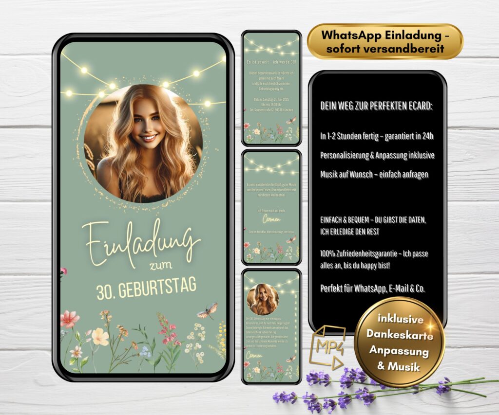 30. Geburtstag Einladung