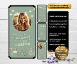 30. Geburtstag Einladung