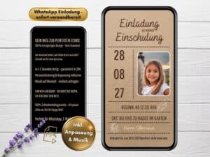 Einladung zur Einschulung 2025