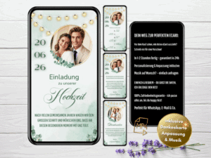 Hochzeitseinladung Eukalyptus