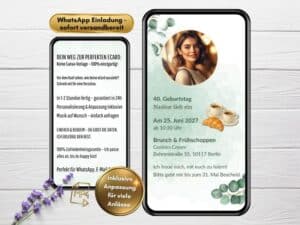 Einladung zum Geburtstagsbrunch